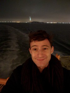 Night time Selfie with the Statue of Liberty!