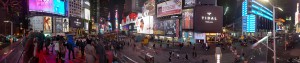 ... and a Panorama of Times Square at night! 