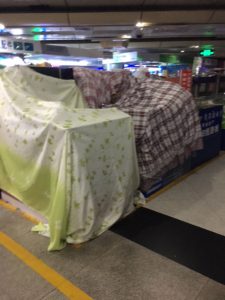 Just going to shut up shop of my electrical goods by wrapping a blanket over them!